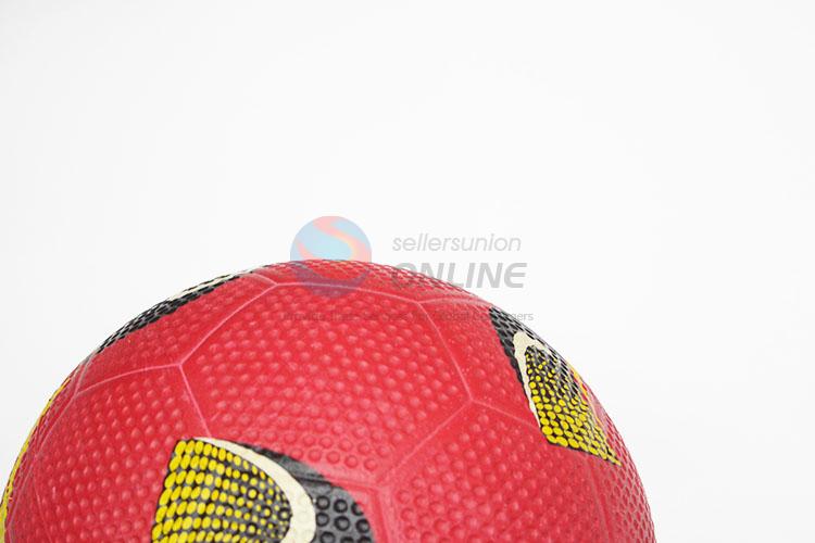 Red Color High Quality PVC Split Leather Traning Soccer