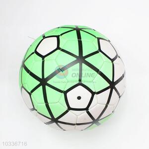 Net Pattern Grenn Color PU Leather Football Soccer