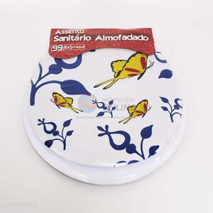 Beautiful design butterfly printed pvc toilet seat
