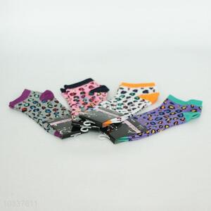 Colorful Pattern Polyester Short Socks for Adults
