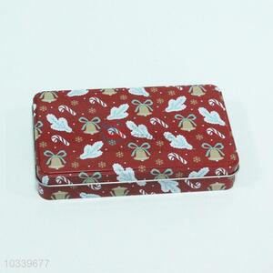 Christmas gift printing square shape cookie tin box