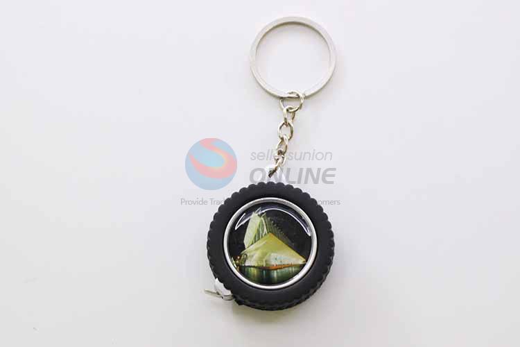 Sydney Pattern Tyre Shaped Key Chain/Key Ring