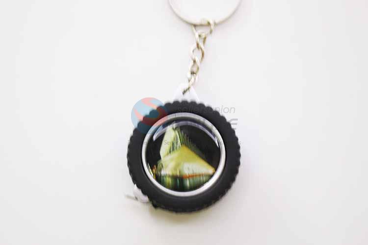 Sydney Pattern Tyre Shaped Key Chain/Key Ring