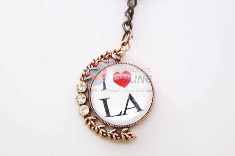 I Love LA Flag Pattern Key Chain/Key Ring