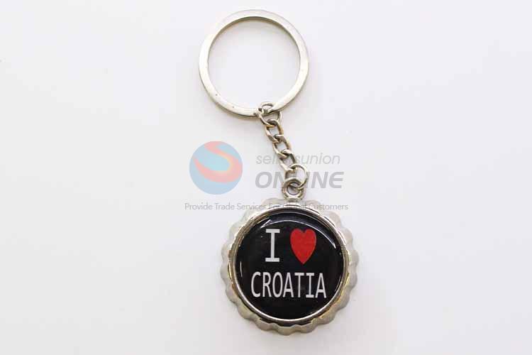 L Love California Round Key Chain/Key Ring