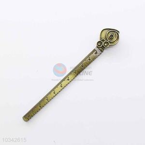 Zinc Alloy Ruler Bookmark with Snail Charm