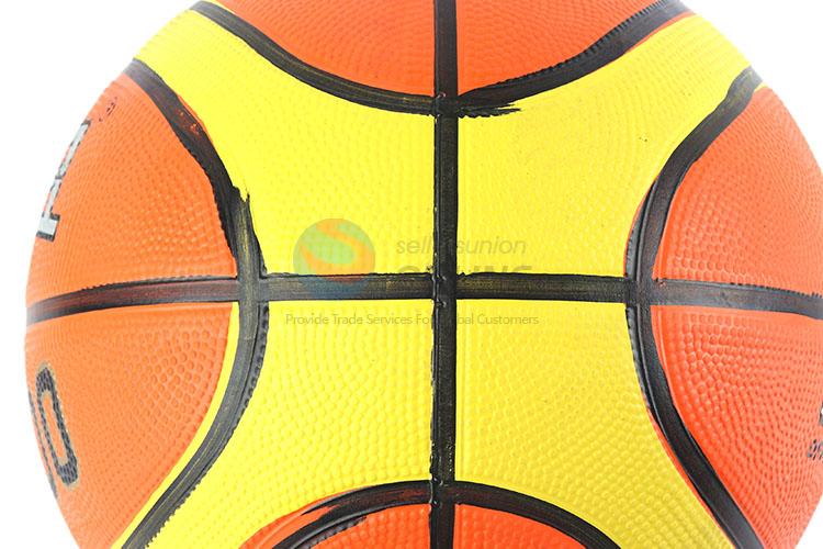 Official orange color rubber basketball ball