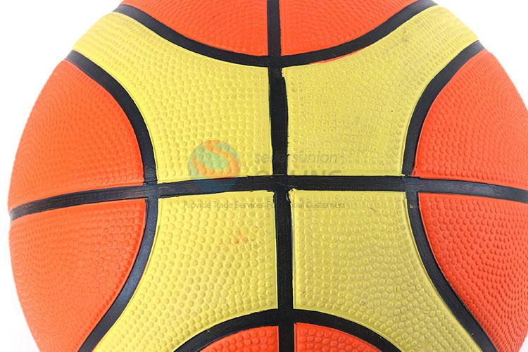 Size 7 printed colorful rubber basketball for school