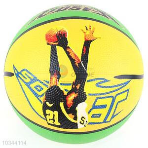 High quality official size 7 indoor/outdoor rubber basketball for training