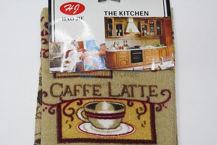 Durable coffe pattern kitchen towel