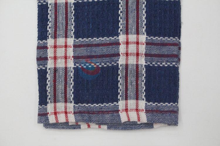 Cheap price blue plaid kitchen towel