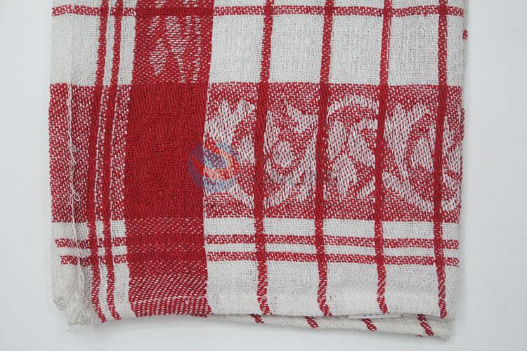 Low Price red plaid kitchen towel