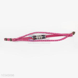 Popular Promotional Bohemia Rope Chain Leather Bracelet