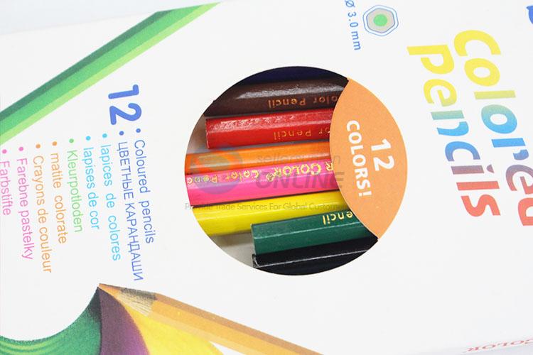 Factory Supply 12pcs Nox-Toxic Colored Pencils for Sale