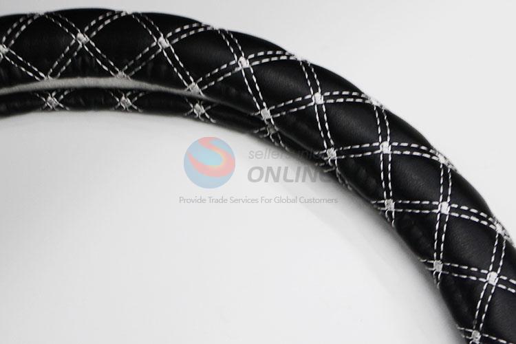 Checked Pattern Universal Heated Car Steering Wheel Cover