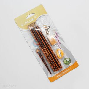 Wholesale Price 12pcs HB Wood Pencil With Eraser Pencil Sharpener