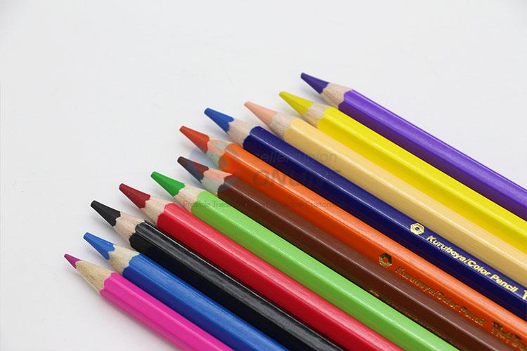 Promotional Wholesale 12 Colors Drawing Pencil