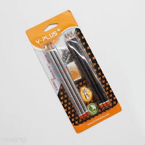 Wholesale Popular 12pcs HB Wood Pencil With Eraser Pencil Sharpener