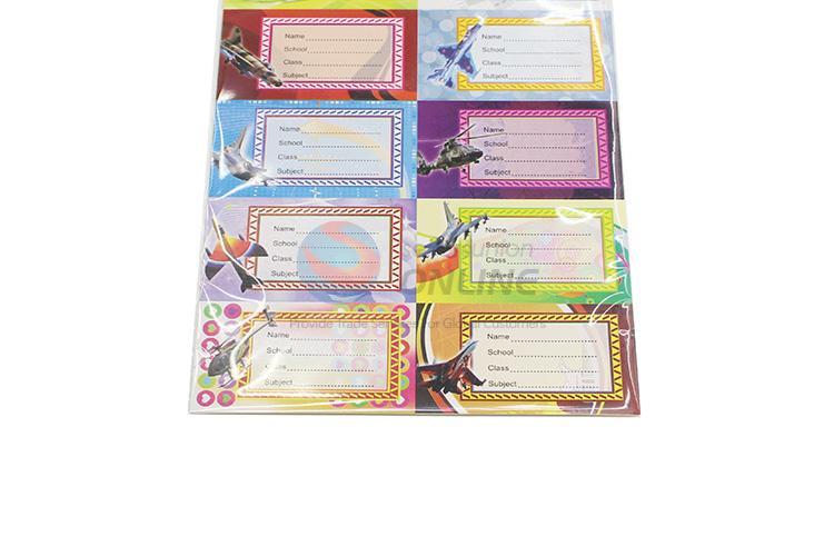 Low price new arrival label sticker name sticker