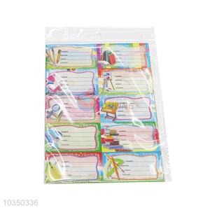 Wholesale promotional custom label sticker name sticker