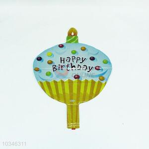 Cake shaped happy birthday balloons