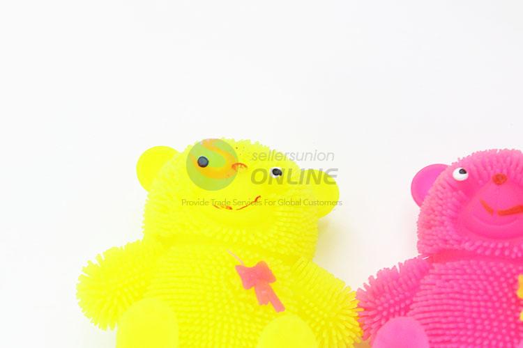 Bear with Bowknot Design Colorful Flash Puffer Ball