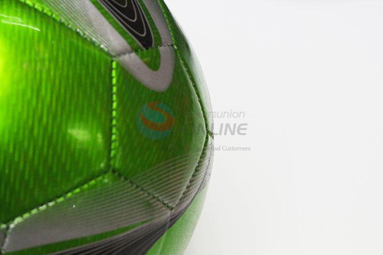 Laser Color Soccer Football with Rubber Bladder