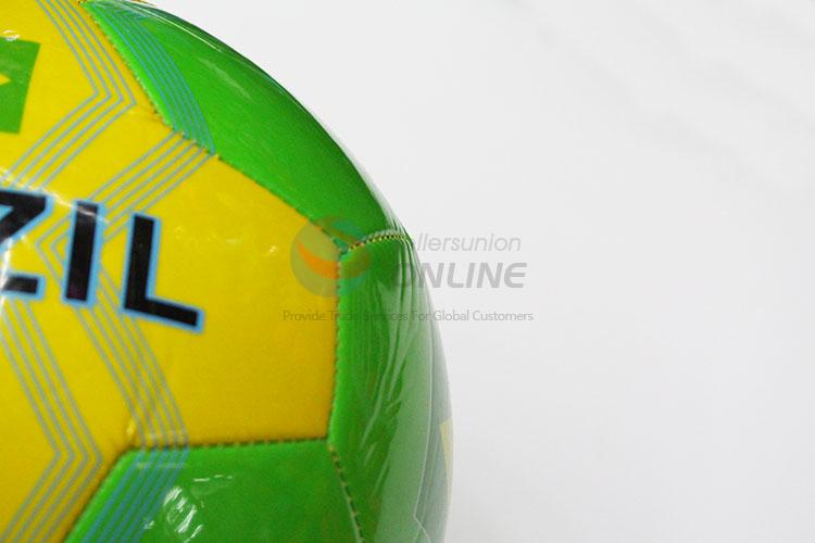 Brazil Foam Training Game Soccer Football with Rubber Bladder