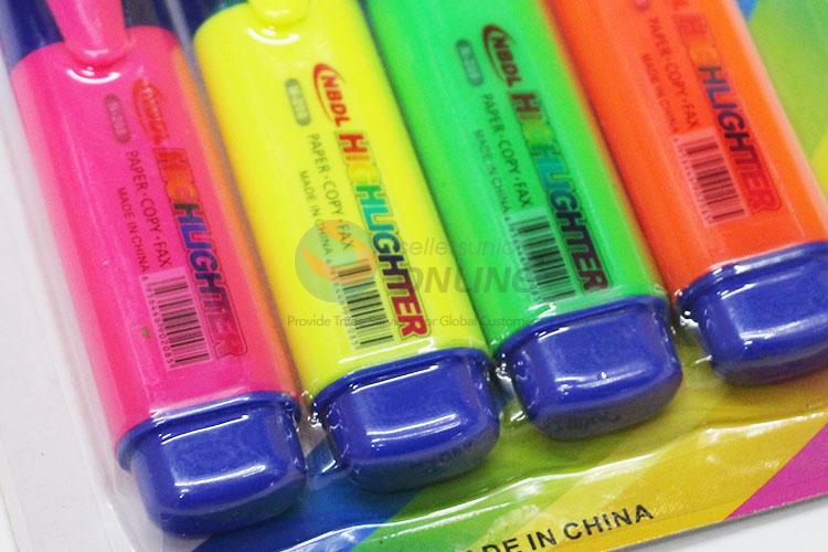 Wholesale New Product 4pcs Highlighters/Fluorescent Pens Set