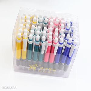 Factory Wholesale Plastic Ballpoint Pen 60 Pcs in PVC Box