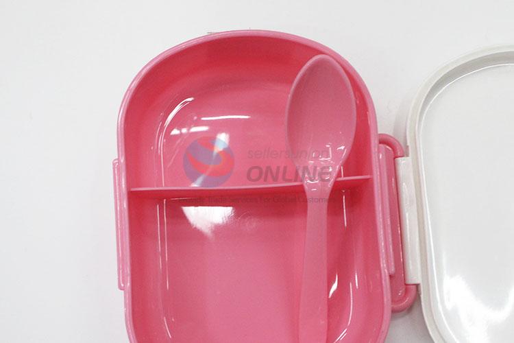 Lovely Bear Pattern Plastic Layered Lunch Box