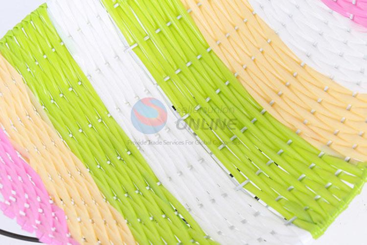 Fashion weaving cradle shaped fruit holder tray