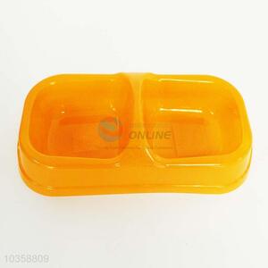 Hot selling orange plastic dog bowl