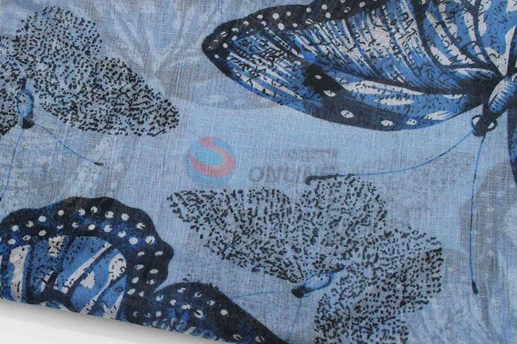Butterfly Print Voile Hijab Scarf for women