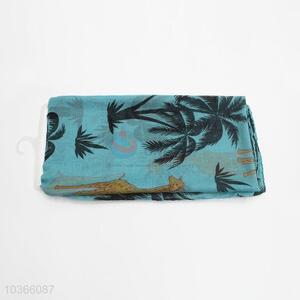 Beach Long Coconut Tree Print Voile Scarves Shawl Wrap Scarf