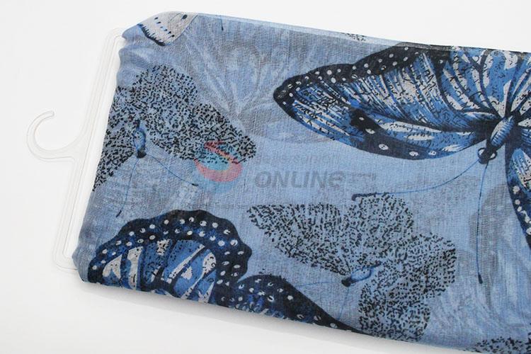 Butterfly Print Voile Hijab Scarf for women
