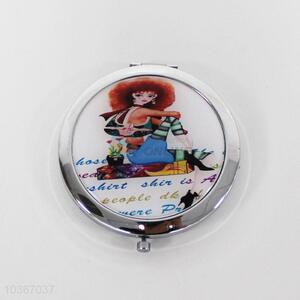 Mini printed pocket mirror cosmetic mirror