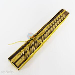 Golden thread household long wax candle
