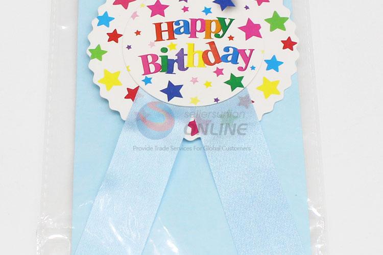 Wholesale low price blue party use tinplate badge