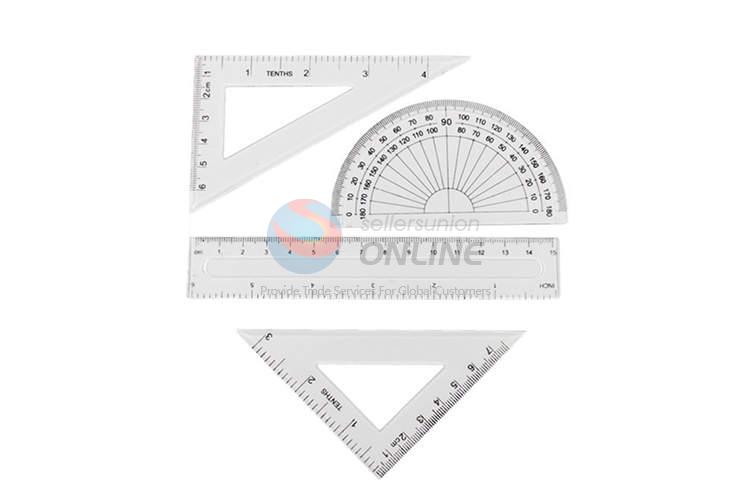 Plastic Triangular Ruler, Office & School Geometric Ruler Set