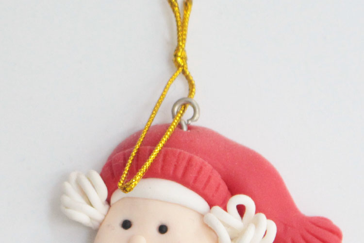 Latest Style Santa Claus Polymer Clay Tree Ornaments