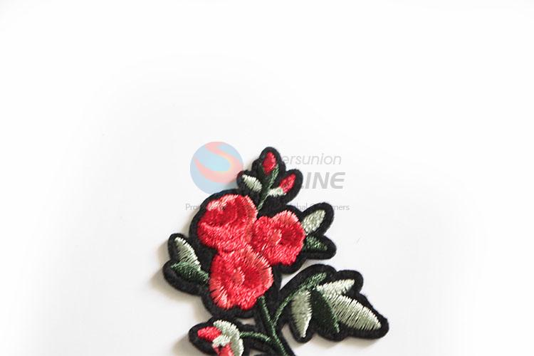 New Advertising Flower Embroidery Patch For Cloth