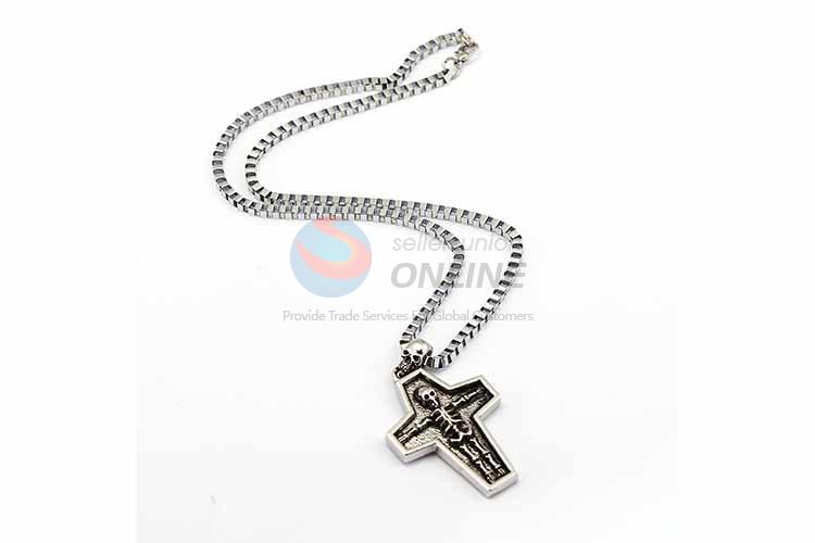 Cross Pendant Punk Zinc Alloy jewellery Necklace