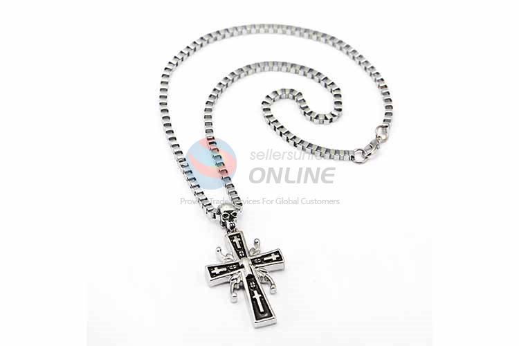 Cross Pendant Punk Zinc Alloy jewellery Necklace