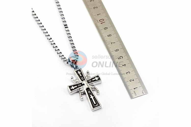 Cross Pendant Punk Zinc Alloy jewellery Necklace