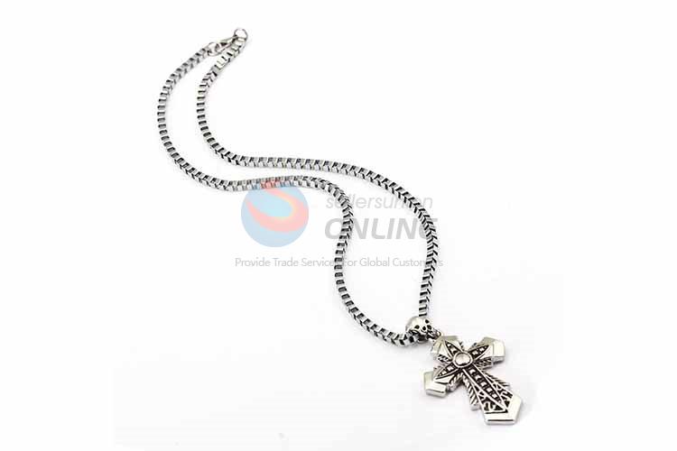 Cross Pendant Punk Zinc Alloy jewellery Necklace