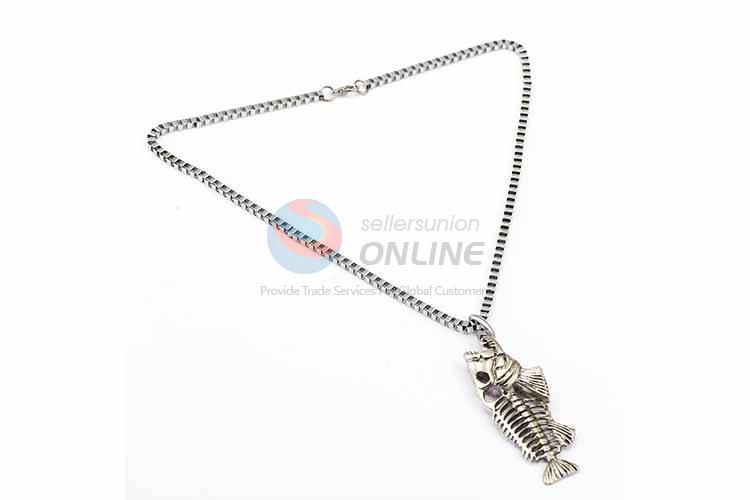 Fish Pendant Punk Zinc Alloy jewellery Necklace