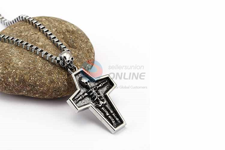 Cross Pendant Punk Zinc Alloy jewellery Necklace