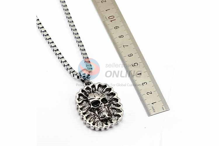 Skull Pendant Punk Zinc Alloy jewellery Necklace