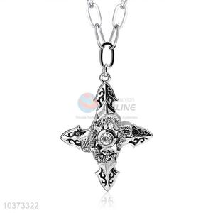 Cross Pendant Punk Zinc Alloy jewellery Necklace